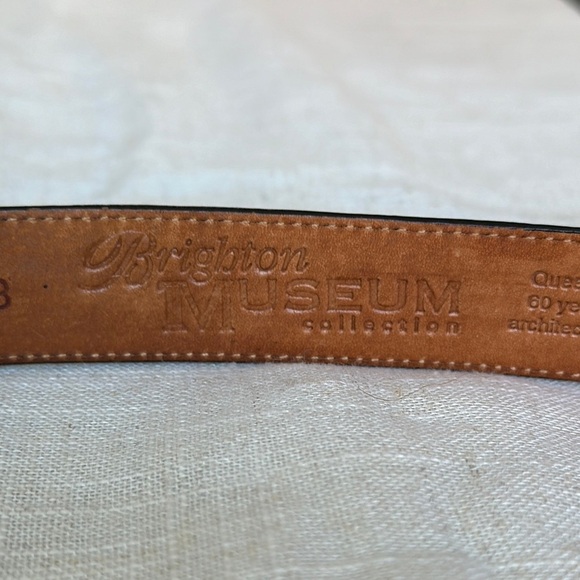Brighton Brand Museum Collection Black Leather Belt - Picture 2 of 9